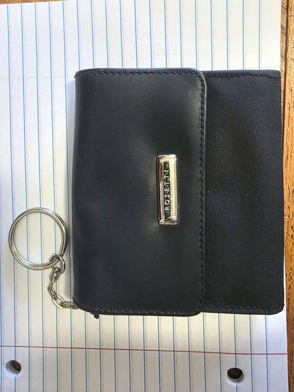 Rosetti Black Leather Key Wallet